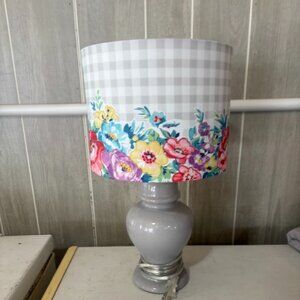 The Pioneer Woman Sweet Romance Table Lamp, Grey Finish